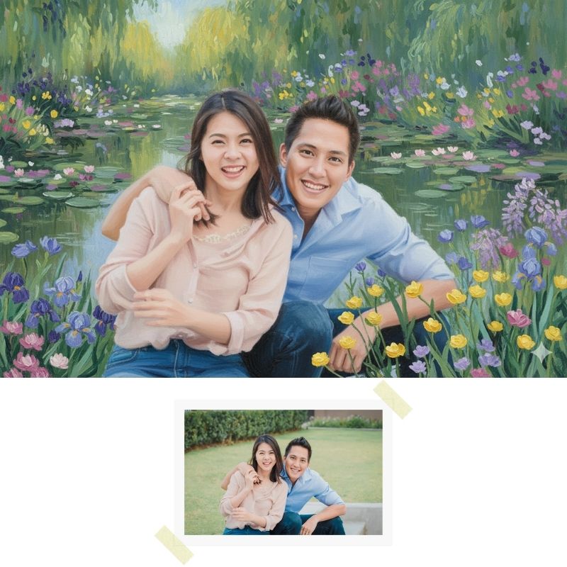 เปลี่ยนภาพคุณให้เป็นงานศิลป์สไตล์โมเน่ต์